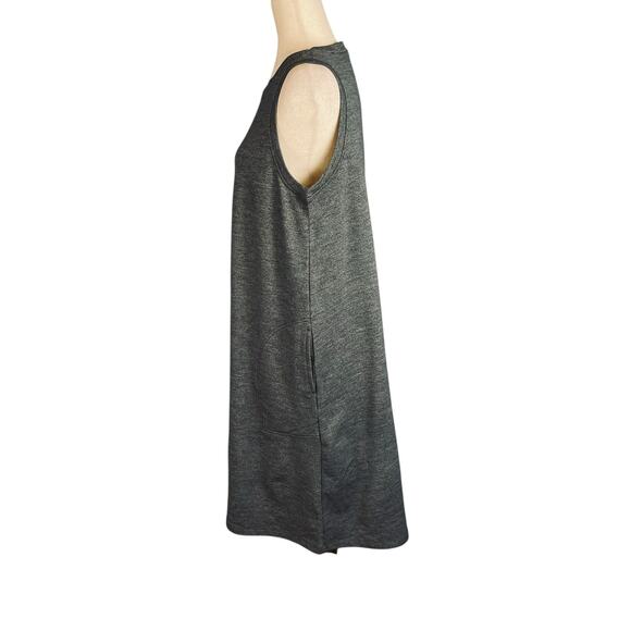 Wool& Sierra Casual Wool Blend Tank Dress Charcoal Heather Medium Long - Picture 8 of 10